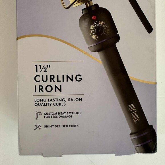 HOT TOOLS PRO SIGNATURE 1 1.5" CURLING IRON NEW IN OPEN BOX - Picture 8 of 12
